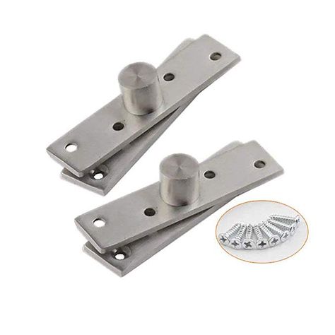 T&B 360 Degree Door Pivot Hinge Stainless Steel Brushed Finish Hardware 2 Pcs (100mm) - - Amazon.com Pivot Hinge, Invisible Doors, Pivot Door, Secret Door, Pivot Doors, Hidden Door, T B, Door Hinges, Solid Metal