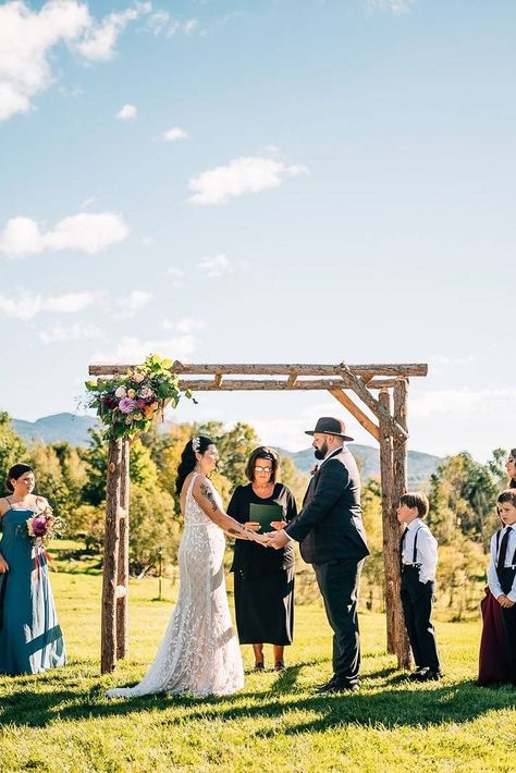 Where to get married in Vermont | Vermont Weddings | Want to find the best places to get married in Vermont? Explore the Best of 2021 Venues & Locations and find your dream wedding location. From backyard gems to intimate mountain tops, we have you covered. Read more here: https://vermontweddings.com/blog/best-of-2021-location/ Dream Wedding Locations, Best Places To Get Married, Backyard Celebration, Wedding Arbor, Wedding Arbour, Vermont Wedding, Lakeside Wedding, Places To Get Married, Wedding Location