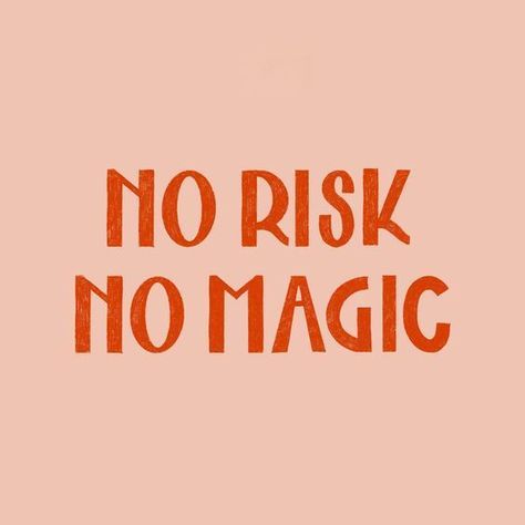 No Risk, No Magic | Life Quotes | Inspirational Quotes | WORDS Caption For Yourself, Life Quotes Love, Happy Words, Instagram Quotes, Instagram Captions, Quote Aesthetic, Pretty Words, The Words, Inspirational Words