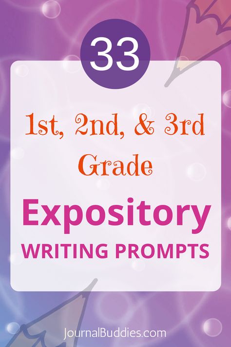 Learning how to write an expository paper is one of the most important skills that young students can develop from an early age. Expository writing is a method of writing in which the author describes, informs, or explains a topic to the reader. It is a lifelong skill that will serve students not only throughout the rest of their school years, but also throughout their entire lives.  via @journalbuddies Expository Writing Prompts, Creative Writing For Kids, Journal Prompts For Kids, High School Writing, Books Writing, Procedural Writing, 2nd Grade Writing, Expository Writing, Middle School Writing