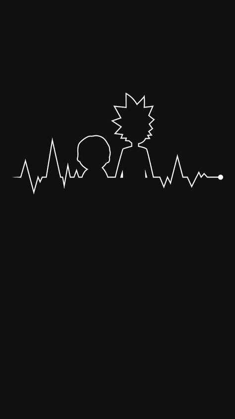 Black Wallpaper Rick And Morty, Rick And Morty Black Background, Rick And Morty Black Wallpaper, Rick And Morty Black And White, Rick And Morty Background, Rick And Morty Aesthetic Wallpaper, Heartbeat Wallpaper, Rick Wallpaper, Wallpaper Rick And Morty