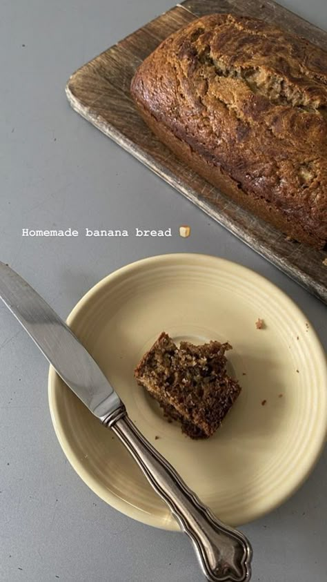 Banana Bread Aesthetic, Bread Aesthetic, Homemade Banana Bread, Idee Pasto Sano, Food Is Fuel, Banana Bread Recipes, Coffee Cafe, Pretty Food, I Love Food