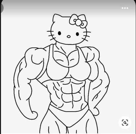 Things To Colour In, Doodles Hello Kitty, Hello Kitty Drawing Ideas, Drawing Ideas Hello Kitty, Cute Hello Kitty Drawing, Drawing To Color, Things To Color, Hello Kitty Coloring Pages, Simpsons Drawings