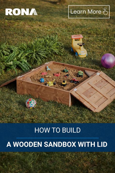 Diy Wooden Sandbox With Lid, Wooden Sandbox Diy, Sandbox Diy With Lid, Sand Box With Lid, Diy Sandbox With Lid, Diy Sand Box For Kids, Diy Sandpit, Pallet Sandbox, Toddler Sandbox