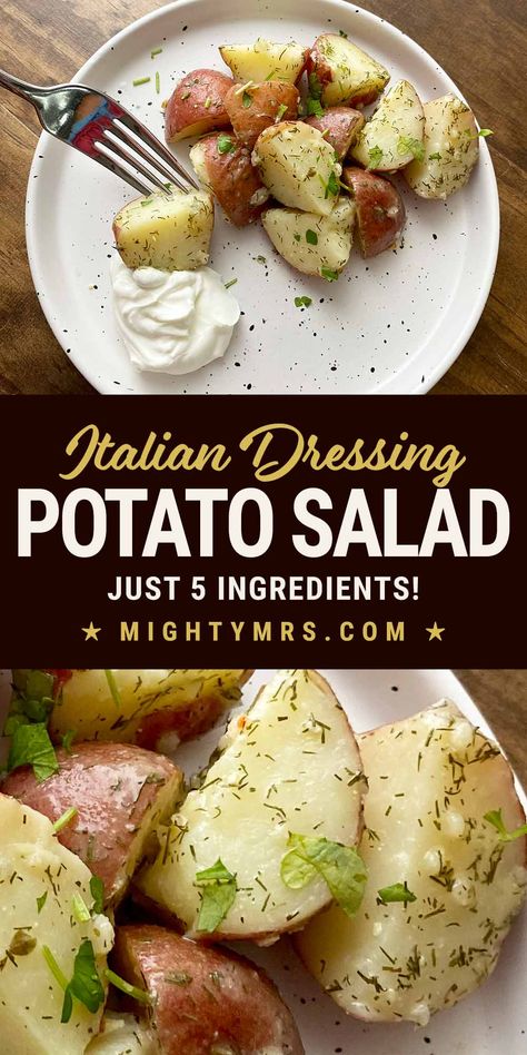 Potato Salad Without Mayonnaise, Baby Potato Salad, Red Skin Potato Salad, Indulgent Recipes, Italian Potatoes, Red Potato Salad, Healthy Broccoli, Recipes Salads, Preserving Foods