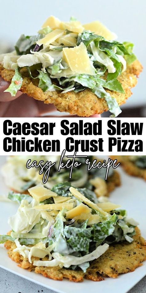 Canned Chicken Ceaser Pizza, Chicken Pizza Crust Canned Chicken, Chicken Caesar Salad Pizza, Chicken Crust Caesar Salad Pizza, Chicken Caesar Pizza, Canned Chicken Crust Pizza, Canned Chicken Pizza Crust, Chicken Crust Pizza Keto, Chicken Pizza Crust