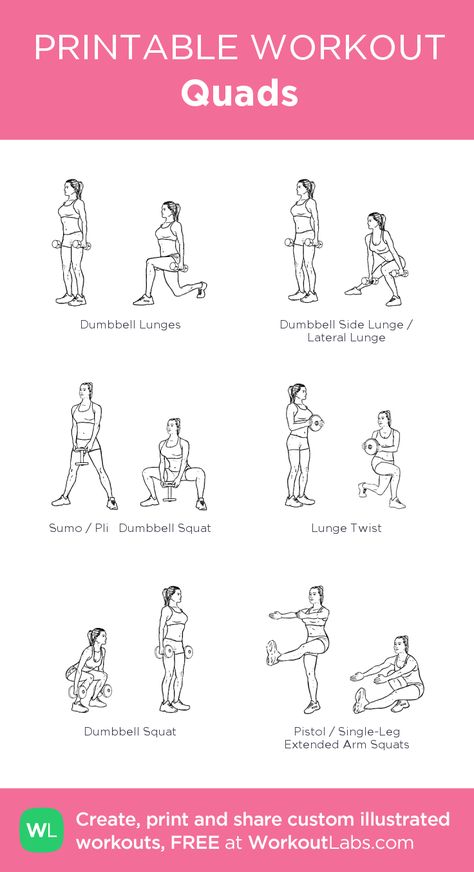 Quad Workout Quad Workout Gym, Quads Workout, Quad Workout, Workout Labs, Printable Workout, Gym Workout Plan For Women, Quad Exercises, Leg Day Workouts, Leg And Glute Workout