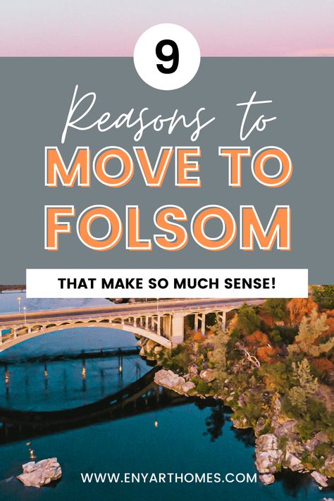 Looking for a great place to live and raise a family? Folsom is the best kept secret of the Sacramento area, but the secret is out! Find out the 9 reasons why you should move to Folsom. #folsom #sacramento #movetofolsom Folsom California, West Sacramento, Sacramento California, California Travel Road Trips, Flipping Houses, Best Places To Live, Sacramento, Real Estate Investing, Great Places