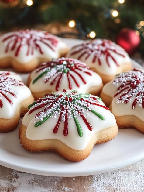 Italian Christmas Cookies Cookie Baking Party Christmas, Christmas Butter Sprinkle Cookies, Christmas Shower Food, Christmas Almond Cookies, Cardamon Cookies Holidays, Italian Christmas Food Ideas, Christmas Cookie Shapes, Italian Pinch Cookies, Christmas Italian Cookies