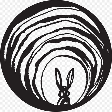 Simple B&W Rabbit Hole Sketch White Rabbit Tattoo, Hole Drawing, Alice In Wonderland Rabbit, Alice In Wonderland Illustrations, Follow The White Rabbit, Rabbit Tattoos, The Rabbit Hole, Rabbit Art, Alice In Wonderland Party