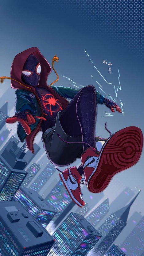 Spider Man Artwork iPhone Wallpaper - iPhone Wallpapers Lock Screen Ipad, Wallpapers Macbook, Running Pose, Iphone Wallpapers Hd, Spiderman Miles Morales, Spiderman Miles, Spider People, Spiderman Drawing, Backgrounds For Iphone