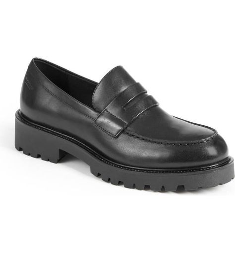 Best Loafers, Loafers Trend, Vagabond Shoemakers, Vagabond Shoes, Carrie White, Chunky Loafers, Black Loafers, Lug Sole, Penny Loafers