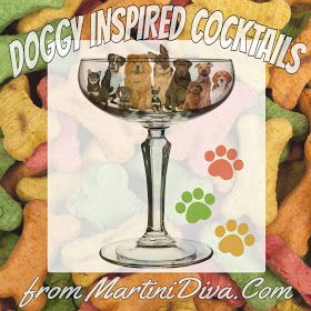 13 Doggy Inspired #Cocktails for #NationalDogDay, including one for dogs from MartiniDiva.com. Dog Themed Alcoholic Drinks, Dog Theme Cocktail, Dog Themed Cocktails, Specialty Drinks For Wedding Dog, Dog Themed Drinks, Hair Of The Dog Drinks, Dog Inspired Cocktails, Alcoholic Drink Names, Happy National Dog Day