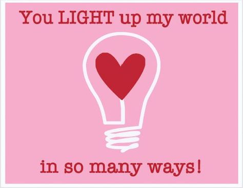 You Light Up My World Valentine Printables. Print some off and personalize them with why the people in YOUR life are special to you! Valentine Printables, Valentines Illustration, Inspirational Quotes Background, Emoji Love, Valentines Patterns, Diy Valentines Decorations, Valentine Quotes, Valentines Printables Free, Unique Valentines