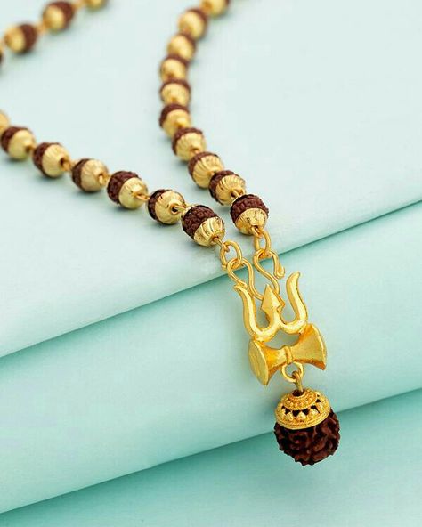 Rudraksha Pendant, Shiva Pendant, Arte Ganesha, Mens Bracelet Gold Jewelry, Rudraksha Jewelry, Hindu Jewelry, Gold Pendants For Men, Rudraksha Mala, Antique Jewellery Designs