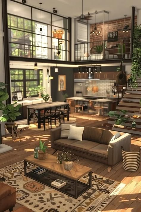 Sims 4 Living Room Ideas for Cozy Spaces Sims 4 Penthouse Interior, Sims Lounge Ideas, Sims 4 Inside House Ideas, Sims 4 Small Living Room, Sims 4 Interior Design Ideas Living Room, Sims 4 Room Ideas Living Room, Sims 4 Cozy Living Room, Living Room Ideas Sims 4, Sims 4 Modern Living Room