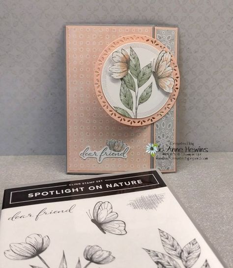 Spotlight on Nature  Tutorial Medley  Spotlight on Nature Bundle  Country Lace DSP  Wink of Stella  Fussy Cut  Close Up  Pictured Stamp Set  Jo Anne Hewins  Luv 2 Create Designer Paper Cards, 2024 Family, Free Stamps, Pumpkin Cards, Nature Card, Group Projects, Card Techniques, Wink Of Stella, Designer Paper