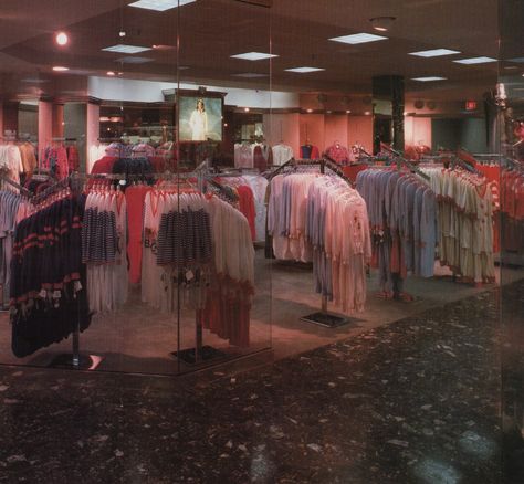 Belk, Rocky Mount, North Carolina From The Best of Store Designs (1987) 80s Mall, Rocky Mount North Carolina, 80s Interior Design, Dead Malls, Rocky Mount Nc, Vintage Mall, 80s Interior, Nostalgia Core, Liminal Space