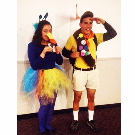 "Kevin's a girl?" Kevin and Russell from UP #Halloween #DZ #Dateparty #costume Russell From Up, Russel Up, Costumes Ideas, Up Halloween, Costume Ideas, Halloween Costume, A Girl, Halloween Costumes, Halloween