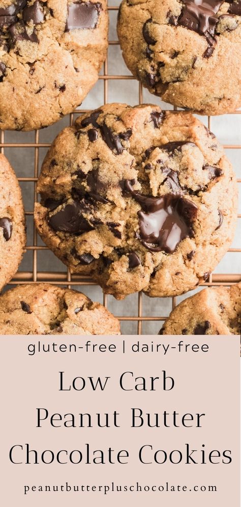 Gluten Free Dairy Free Keto, Peanut Butter Cookies Easy, Sugar Free Peanut Butter Cookies, Low Carb Peanut Butter Cookies, Peanut Butter Dessert Recipes, Healthy Peanut Butter Cookies, Chocolate Peanut Butter Recipes, Keto Peanut Butter Cookies, Easy Peanut Butter Cookies