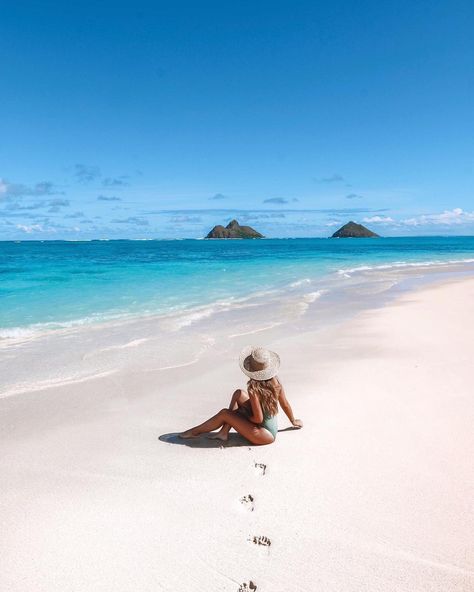 Sitting On Beach, Beach Clean Up, Aloha Vibes, Lanikai Beach, Save Our Oceans, Exotic Places, On Beach, Oahu Hawaii, Ocean Beach