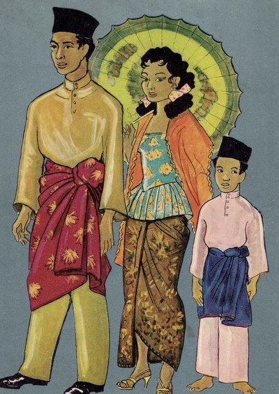 Clothing Styles For Men, Malaysian Clothes, Vintage Asian Fashion, Ceremonial Robes, History Of Malaysia, Types Of Fashion, Old Film Posters, Book Costumes, Clothes Illustration