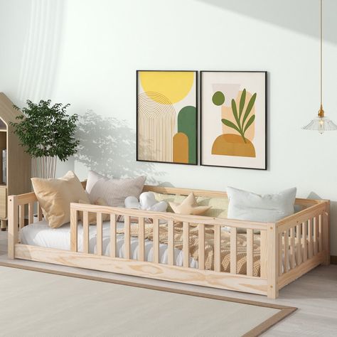 Toddler floor bed diy