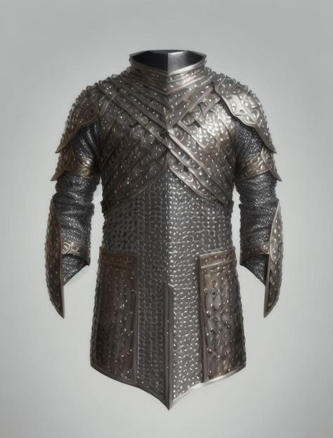 Dnd Chainmail, Fairy Paladin, Magical Armor, Middle Ages Fantasy, Mythical Armor, Mail Armor, Chainmail Armor, Modern Medieval, Armor Fantasy