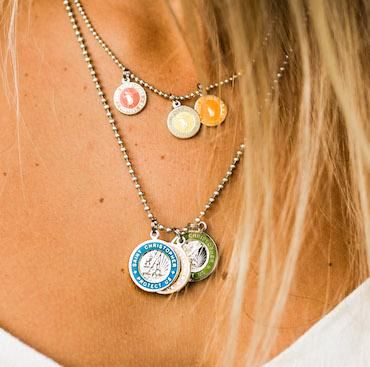 Beachy Necklaces Silver, Get Back Jewelry, Get Back Necklace, Back Necklaces, Beachy Necklace, St Christopher Medal, Silver Jewlery, Beachy Jewelry, Cute Ear Piercings