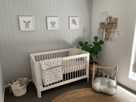 Panelled Walls Nursery, Nursery Accent Wall, Newborn Room, House Updates, Nursery Room Design, Tranquil Retreat, Baby Room Inspiration, Green Nursery, Nursery Room Inspiration