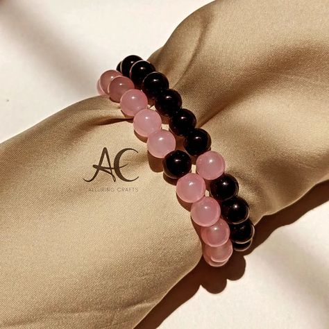 Matching pair bracelet🖤🩷 DM to order📩 DM to customise in different color🎨 #bracelet#fypage#fypシ#explorepage#explore#viralpost #matching#pair#bracelet#exploremore#likeforlike#pink #viralkashmir#couplegoals#lovebracelet#orderyours Customised Bracelets, Color Bracelet, Different Colors, Bracelet, Pink, Quick Saves, Color