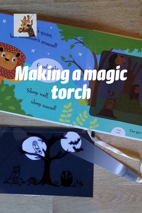 My son loves the 'magic torch' book 'Goodnight Lion' by Joshua George.  He wanted to know how it worked, so rather than taking the book apart, I made him a British nocturnal animals version using acetate, permanent pen and black and white cardboard.  A fun activity regardless of whether you have the book. #magictorch #STEMforkids #reflectinglight #STEAMactivities #preschoolactivities #kindergartenactivities #eyfs #earlyyearsideas Nocturnal Animals Activities, Moon Activities, Animal Art Projects, Eyfs Activities, Toddler School, Nocturnal Animals, Animal Activities, Preschool Science, Preschool Books