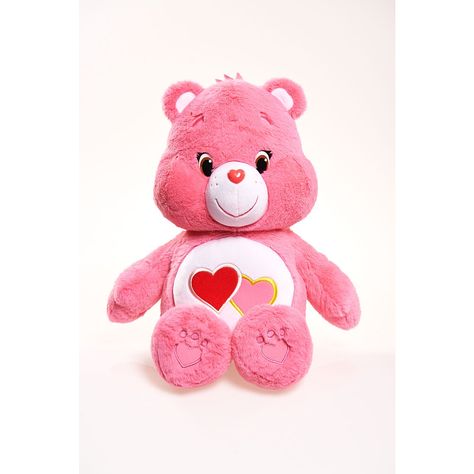 Care Bear Jumbo Plush - Love A Lot - Just Play - Toys"R"Us Care Bears Plush, Care Bears Cousins, Lock Logo, Bear Character, Pink Teddy Bear, Pink Teddy, Pets For Sale, Care Bear, Bear Doll