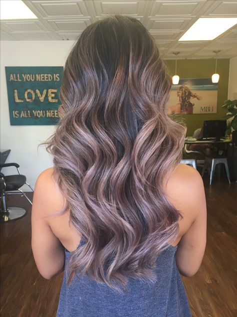 Mauve silver lavender ash blonde balayage ombre Mauve Hair Color, Blonde Balayage Ombre, Med Hair, Balayage Ombre Hair, Mauve Hair, Balayage Hair Blonde Short, Purple Shadow, Shadow Of, Ash Blond