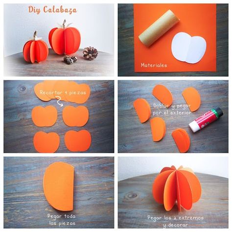 Pumpkin Paper Crafts, Diy Paper Pumpkins, Flower Making With Paper, Halloween Pumpkin Templates, Thanksgiving Wood Crafts, Paper Pumpkin Craft, Pumpkin Cutouts, Paper Decorations Diy, Lantern Craft