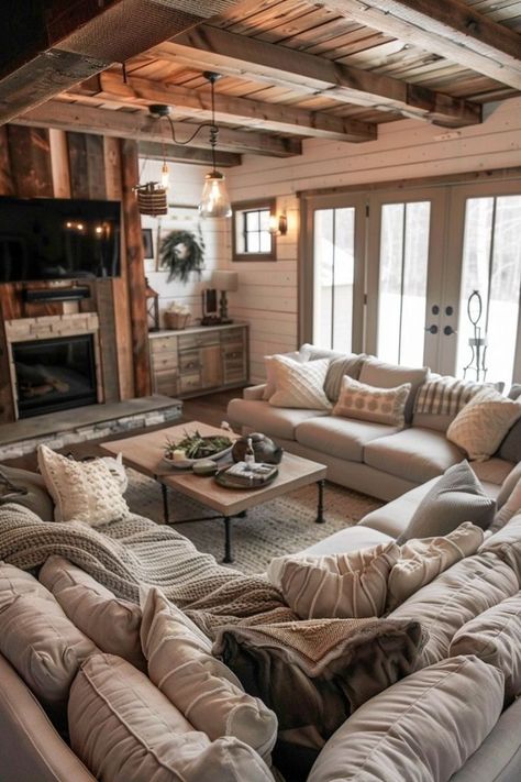 Glam Farmhouse Living Room, Living Room Decor Hobby Lobby, Joanna Gaines Farmhouse Living Rooms, Chip And Joanna Gaines Farmhouse, Gaines Farmhouse, Affordable Farmhouse Decor, Farmhouse Living Room Wall Decor, Joanna Gaines Farmhouse, Cozy Farmhouse Living Room