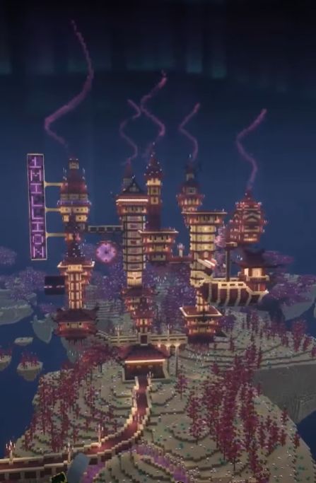 End Dimension Builds Minecraft, Minecraft End House Ideas, Minecraft End City Builds, Incredible Minecraft Builds, Minecraft End Builds Ideas, Minecraft End Building Ideas, End City Builds Minecraft, Minecraft Mega Build Inspiration, End House Minecraft