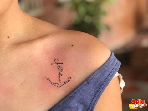 Tiny Anchor Tattoo, Small Anchor Tattoos, Small Symbol Tattoos, Small Wolf Tattoo, Anchor Tattoo Design, Anker Tattoo, Anchor Tattoos, Pretty Tattoos For Women, Cool Small Tattoos