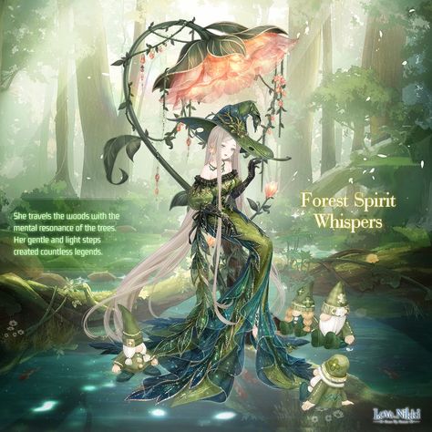 Forest Spirit Whispers | Love Nikki-Dress UP Queen! Wiki | Fandom Forest Dress, Whisper Love, Love Nikki, Queen Anime, Nikki Love, Parts Of A Flower, Forest Spirit, 11 59, Cartoon Outfits