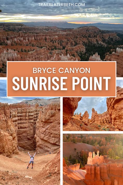 Witnessing a Spectacular Sunrise or Sunset at Bryce - Sunrise and Sunset Points are conveniently located near each other along the main park road as two of four main viewpoints from the rim into the canyon. Both viewpoints have designated parking areas, although spaces can fill up quickly during peak season (summer and fall). Thankfully, both viewpoints themselves are wheelchair accessible so everyone can enjoy the views! Where To Stay Bryce Canyon National Park, Brice National Park Utah, Sunset Point Bryce Canyon, 50 States Travel, Bryce Canyon Hikes, Pineview Reservoir Utah, Sunset Point, Utah Road Trip, Utah Travel