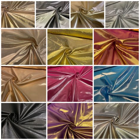 Metallic Lurex shiny foil lame fancy costume dress craft fabric M1553 Metallic Lurex shiny foil lame fancy costume dress craft fabric M1669 Metallic shiny fancy fabric  Weight:  80 gsm Width: 110cm Sold By the meter.  Multiple orders of the same fabric will be sent as a continuous piece. Sample Size:  10cm x 10cm Approx If you require a sample, please select from the length option above.  Please order a sample to avoid disappointment. Washing Instructions: Do not blea Dress Craft, Fancy Fabric, Dress Book, Fancy Costumes, Halloween Fabric, Stylish Dress Book, Metallic Fabric, Dress Crafts, Poplin Dress