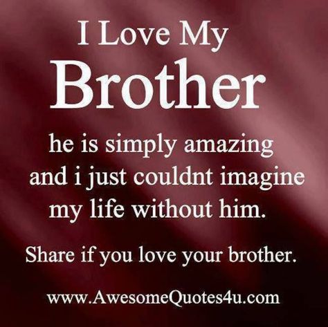 I love my brother I Love My Brother Quotes, My Brother Quotes, Love My Brother Quotes, Best Brother Quotes, Brother N Sister Quotes, Missing My Brother, Love My Brother, Brother Sister Love Quotes, Big Brother Quotes