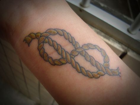 figure eight knot. Figure 8 Knot Tattoo, 8 Knot Tattoo, Knot Tattoo Meaning, Infinity Knot Tattoo, Figure 8 Knot, Siblings Tattoo, Bracelet Tattoo For Man, Rope Tattoo, 8 Knot