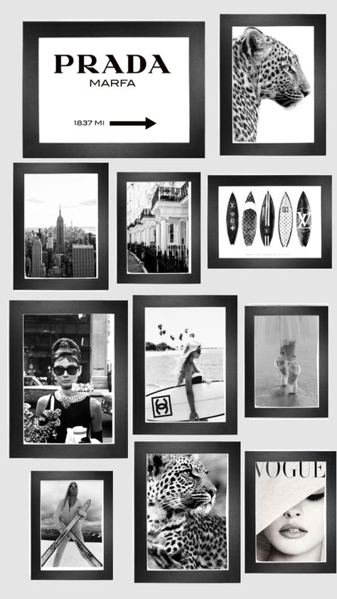 Vogue Photo, Photo Arrangement, Black Photo Frames, Black And White Photo Wall, Cute Room Ideas, Room Makeover Bedroom, Room Inspiration Bedroom, Aesthetic Bedroom, White Photo