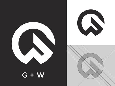 gw monogram logo by warehouse_logo Gw Logo Design Letter, Gw Logo, Wg Logo, I Letter Logo, Make A Business Plan, Logo Grid, Photoshop Tutorial Graphics, Corporate Logo Design, Initials Logo Design