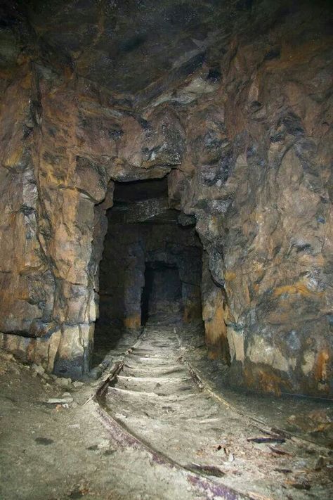 Abandoned Mining Town, Abandoned Tunnel, Abandoned Mineshaft, Dwarven Mine, Creepy Abandoned Places, Cave Tunnel, Mine Entrance, Witchcraft Rituals, Abandoned Mansion For Sale