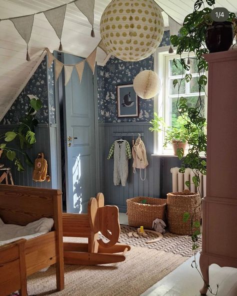 Nursery Themes For Girls, Magical Kids Room, Bedroom Wall Decor Ideas, Vintage Kids Room, Toddler Boy Room Decor, Whimsical Bedroom, Kids Rooms Inspo, Toddler Girl Room, Kids Bedroom Inspiration