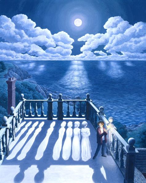 Robert Gonsalves, Rob Gonsalves, Optical Illusion Paintings, Amazing Optical Illusions, Widows Walk, Kristina Webb, Illusion Paintings, Canadian Painters, Art Optical