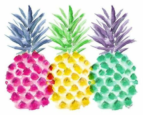 Wall Paper Art, Diy Old Books, Pineapple Painting, Pineapple Wallpaper, Old Book Crafts, Watercolor Pineapple, Pineapple Decor, Tropical Decor, Paintings Art Prints