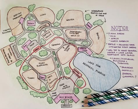 Zoo Layout, Zoo Boo, Zoo Games, Zoo Inspiration, Zoo Map, Zoo Design, Tiger Walking, Zoo Project, Map Drawing